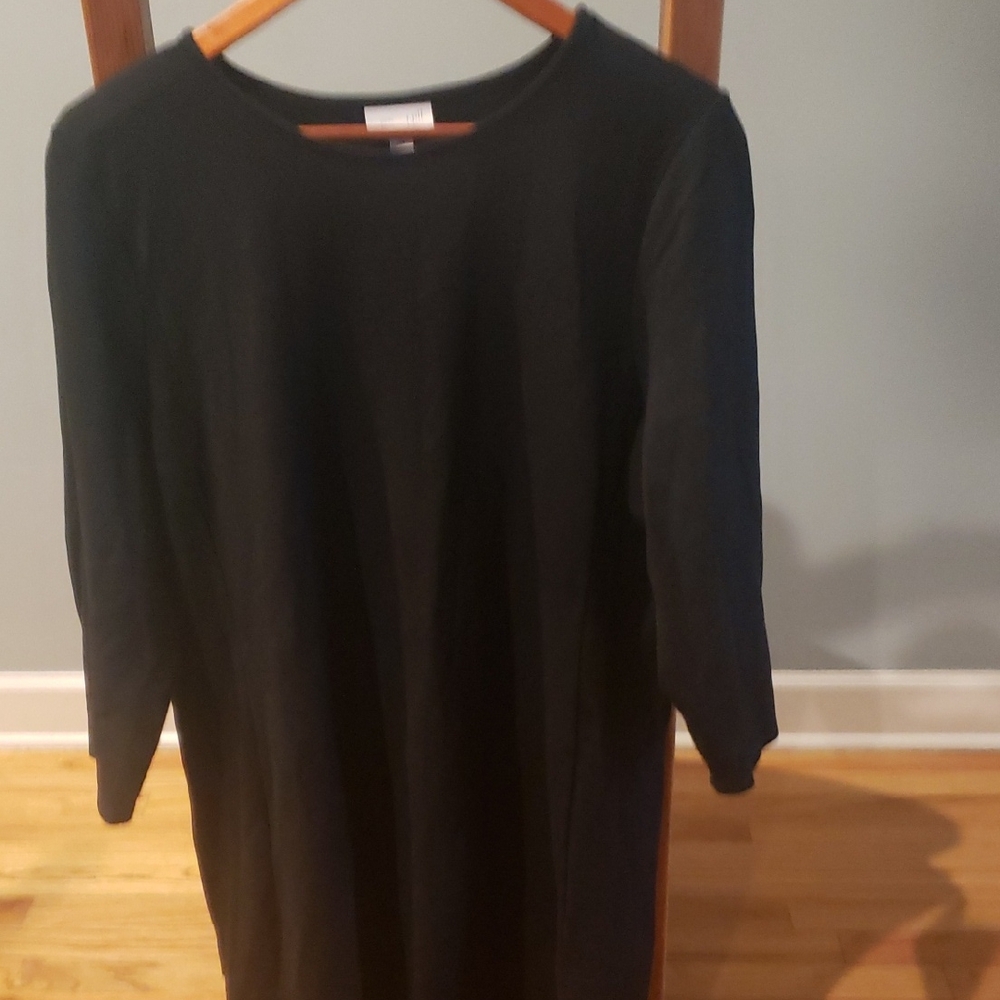JJill ponte XL tall gently worn, like new elegant black dress